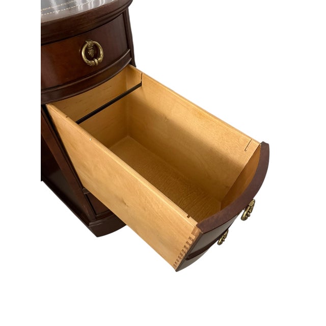 1990s Sligh Furniture "Kidney Desk" For Sale - Image 9 of 12