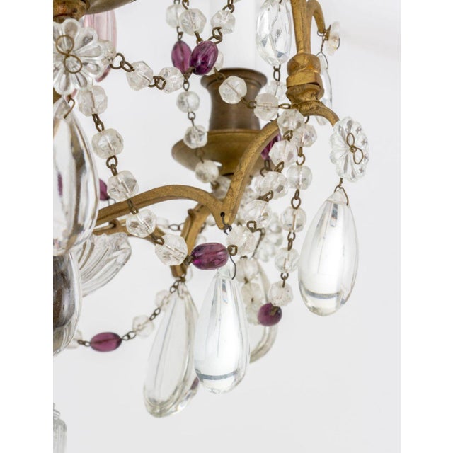 Mid 20th Century Louis XV Style Crystal Princess Chandelier For Sale - Image 5 of 7
