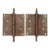 Pair of Antique 5 X 5 In. Bronze Lift Off Butt Door Hinges For Sale