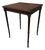 Mid-20th Century Regency-Style Mahogany Faux Bamboo Drinks Table For Sale