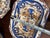 1970s Italian Blue and White Hand Painted Serving Dishes With Gold Accents- Set of 11 For Sale - Image 4 of 12