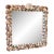 Custom Coastal Seashell Wall Mirror With Coral & Mixed Shell Mosaic Frame For Sale