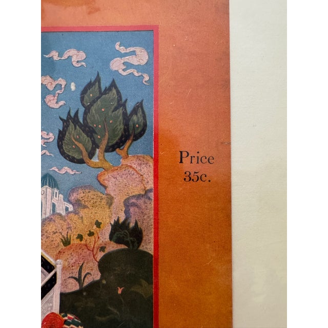 1924 Original Asia Magazine Cover, December, Andrey Avinoff, Art Deco, Matted For Sale - Image 4 of 6