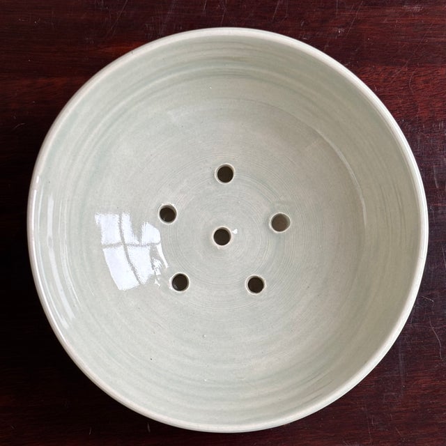 Handcrafted Studio Pottery Berry Colander For Sale - Image 13 of 18