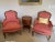 Red Karges Chairs Gilded Wood Bergere Style French For Sale - Image 8 of 13