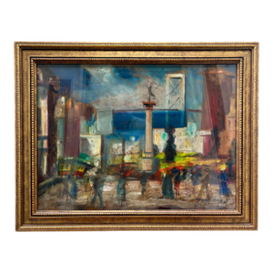 Post-Impressionist Pastel Cityscape of San Francisco, Signed