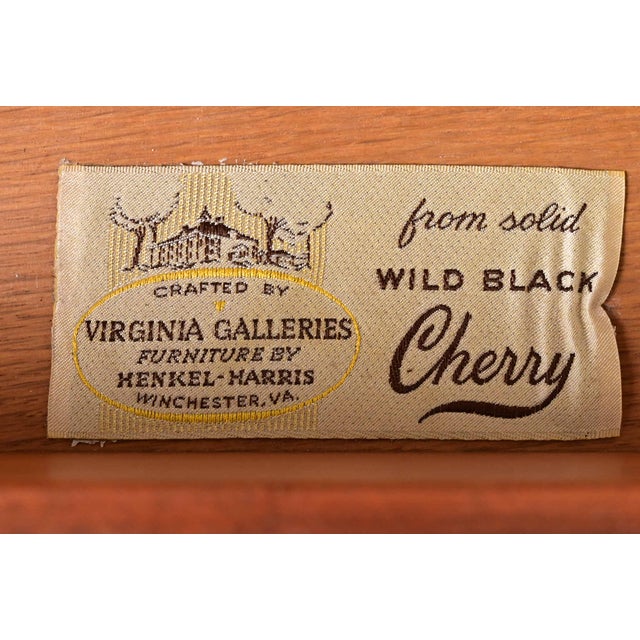 Henkel Harris Georgian Solid Cherry Wood Gentleman's Chest, 1970s For Sale - Image 9 of 13