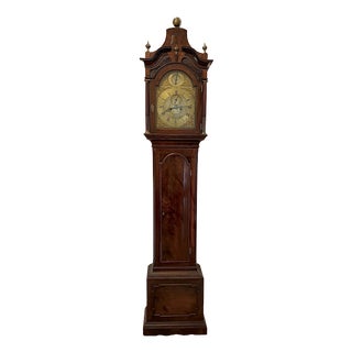 Antique Georgian Mahogany Longcase Grandfather Clock from John Taylor London, 1780 For Sale