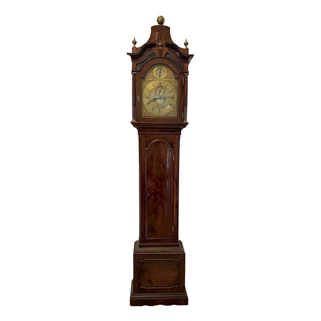 Antique Georgian Mahogany Longcase Grandfather Clock from John Taylor London, 1780 For Sale