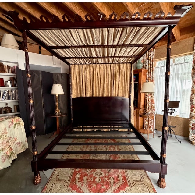 This Bed was originally designed by Syrie Maugham in the 1920's in a painted white finish. Michael Taylor re-interpreted...