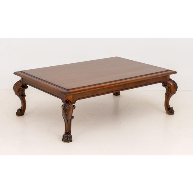 Ralph Lauren George III Style Walnut Coffee Table For Sale - Image 9 of 10