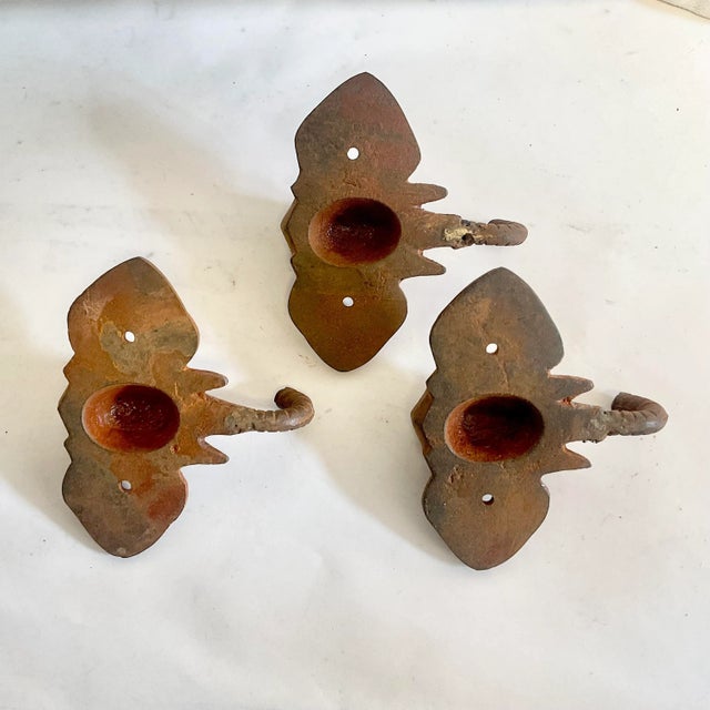 Vintage Cast Iron Elephant Hook, Newly Lacquered in Orange. For Sale - Image 10 of 10