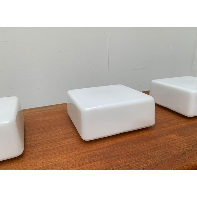 Silver Mid-Century German Minimalist Wall or Ceiling Lamps from Rzb, Set of 3 For Sale - Image 8 of 18
