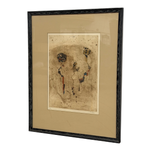 1960s Johnny Friedlander (1912-1992) Color Abstract Etching