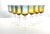 Denby “Aurora, Amber-Blue” Set of 7 Wine Glasses 7” 8oz Excellent condition. No chips, cracks, or fleabites. Height 7”...