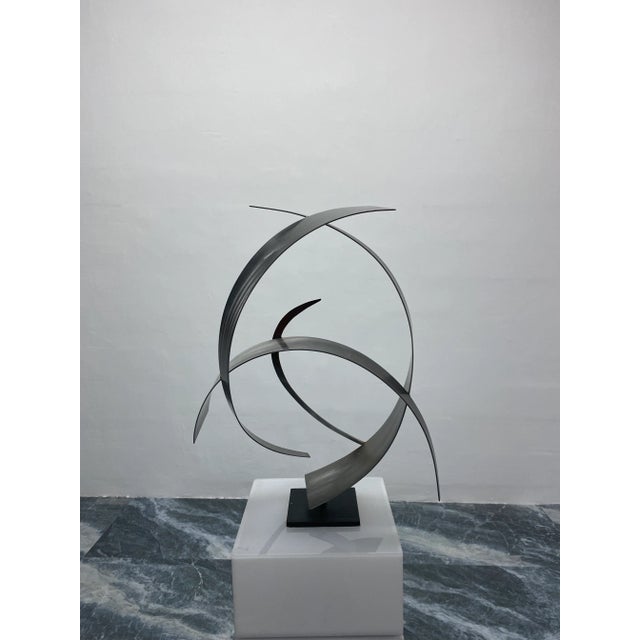 Curtis Jere Artisan House Modern Steel and Copper Sculpture, 2009 For Sale - Image 10 of 10