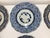 Antique Blue and White Plates - Collection of 12 - 7" X 7" Round - Scalloped Edge - End Edo or Beginning Meiji For Sale - Image 9 of 18