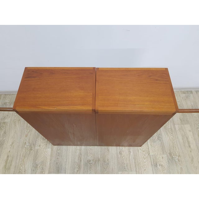 Black Teak Bar Cart by Reno Wahl Iversen for Dyrlund, Denmark, 1960s For Sale - Image 8 of 18