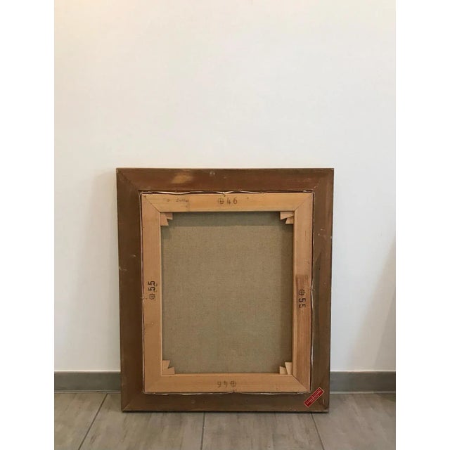 Roger Delapierre, Dahlias, Oil on Canvas, 1993 For Sale - Image 8 of 9