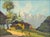 20th Century School, Rocky Mountain Landscape Scene, Oil on Panel, illegibly signed lower left, yellow and green painted...