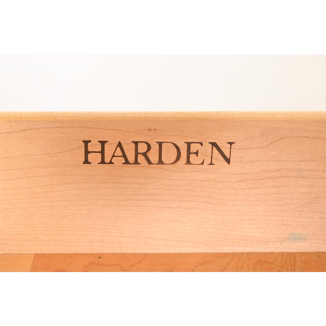 Brown Harden Furniture Georgian Cherry Wood Flip Top Bar Cabinet or Buffet Server For Sale - Image 8 of 13