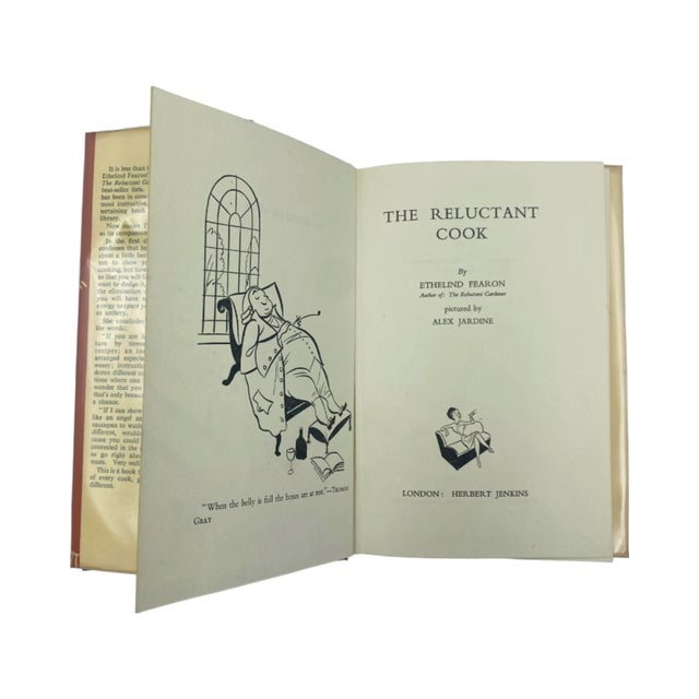 1950s The Reluctant Cook by Ethelind Fearon 1957 Hardcover Book For Sale - Image 5 of 13