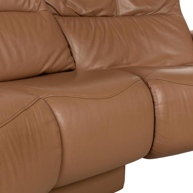 Animal Skin Trapez Leather Three-Seater Sofa from Himolla For Sale - Image 7 of 15