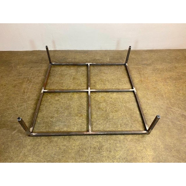Large Handmade Coffee Table in Glass and Aluminum For Sale - Image 17 of 18