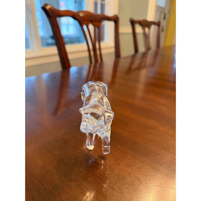 Baccarat Crystal Ox Figurine For Sale - Image 9 of 10