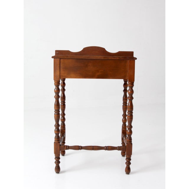 1940s Colonial Revival Telephone Table Circa 1940s For Sale - Image 5 of 13