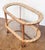 Mid 20th Century Italian Two-Tier Drinks Cart of Scalloped Wood and Glass - Mid 20th Century For Sale - Image 5 of 10