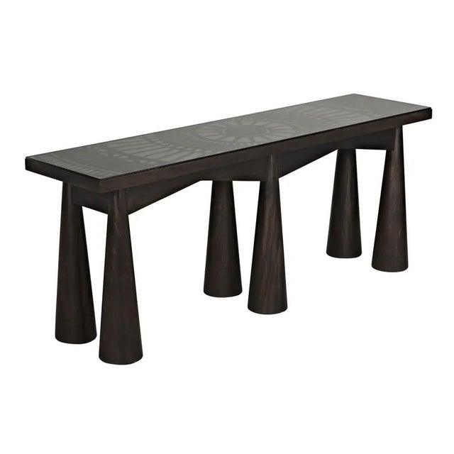 Noir Tutankhamun Console, Ebony Walnut For Sale - Image 4 of 5