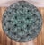 Wood Vintage Upholstered American Modern Round Tufted Bench Poof Ottoman For Sale - Image 7 of 12