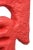 Vintage Red Totem Fiberglass and Plaster of Paris Abstract Floor Indoor Sculpture Life SIze For Sale - Image 9 of 9