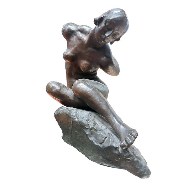 Saverio Gatto, Female Nude, 1927, Bronze For Sale - Image 4 of 8