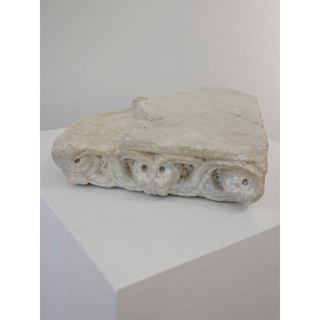 Fragment of a Romanesque Marble Cornice, 1200s For Sale - Image 4 of 7