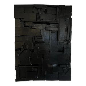 Brutalist Collage Wall Sculpture in the Style of Louise Nevelson