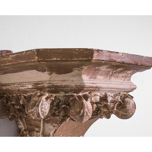 French 1900s French Wall Plaster Pedestal For Sale - Image 3 of 5