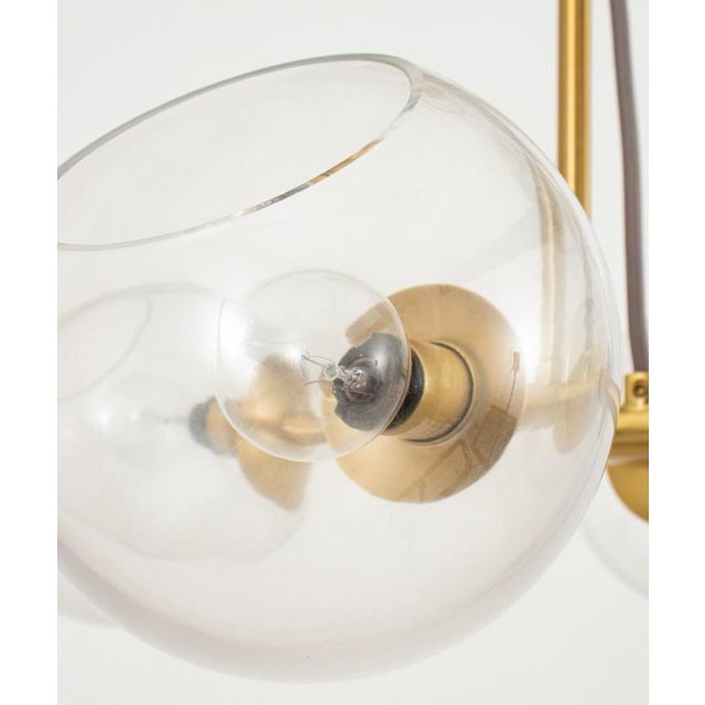 Stilnovo Style Four-Arm Chandelier For Sale In New York - Image 6 of 7