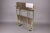 Vintage Folding Bar Cart with Smoked Glass and Gold-Colored Frame, Germany, 1980s For Sale - Image 15 of 16