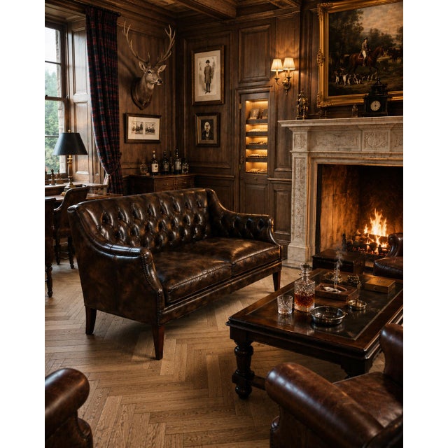 Wood Vintage Two-Seater Sofa by Fleming Howland, 2015 For Sale - Image 7 of 10