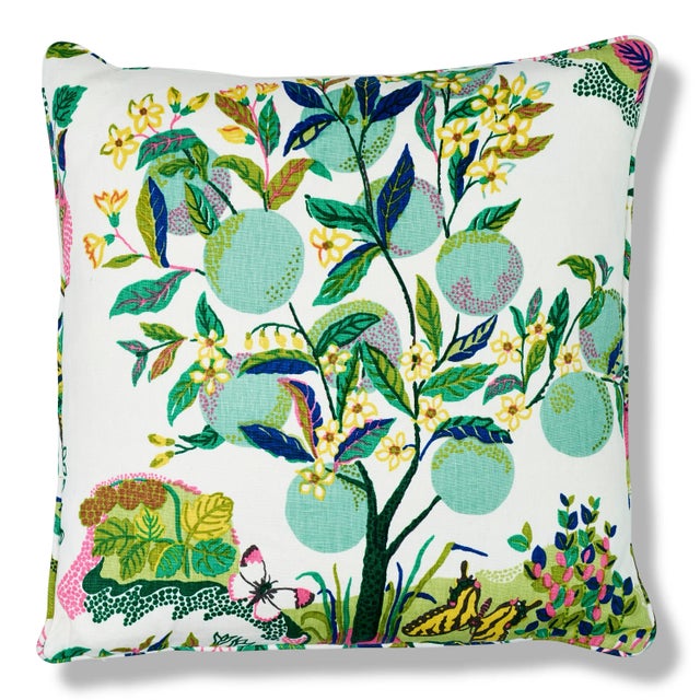Lime Schumacher Citrus Garden Pillow in Lime For Sale - Image 8 of 8