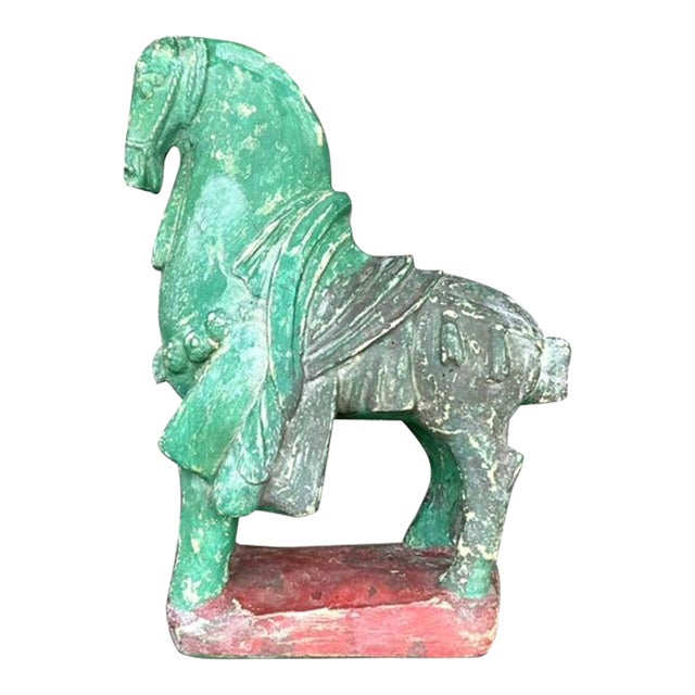 Vintage Boho Plaster Horse For Sale