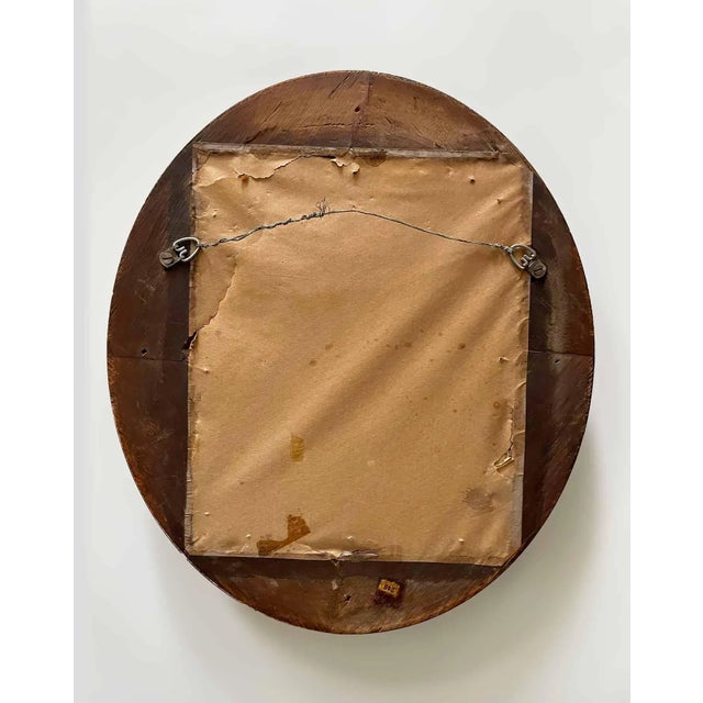 Antiqul Giltwood Mirror - Petite Oval For Sale - Image 4 of 10
