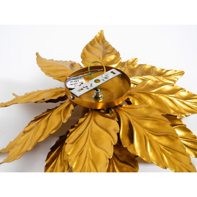 Large Gold-Plated Ceiling Lamp in the style of Hans Kögl Florentine, 1980s For Sale - Image 18 of 18