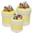 1970s Vintage Coastal Ceramic Canisters Top With Shells- Set of 3 For Sale