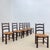 Vintage Georges Robert Straw-Seated Chairs, 1950s, Set of 6 For Sale - Image 4 of 8