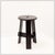 Vintage Black-Stained Wooden Tripod Stool with Tenon Joints For Sale - Image 12 of 13