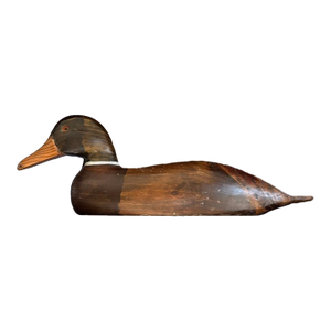 1960s Hand Carved Wooden Duck
