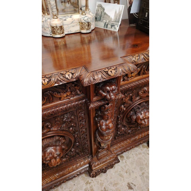19th Century Carved Sideboard For Sale - Image 15 of 18